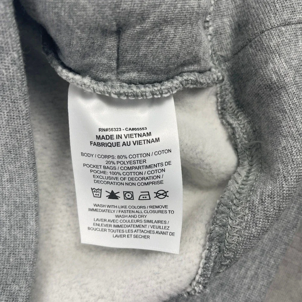 Nike Mens Large Gray Quarter Zip‎ Pullover Global Advanced Services Sweatshirt